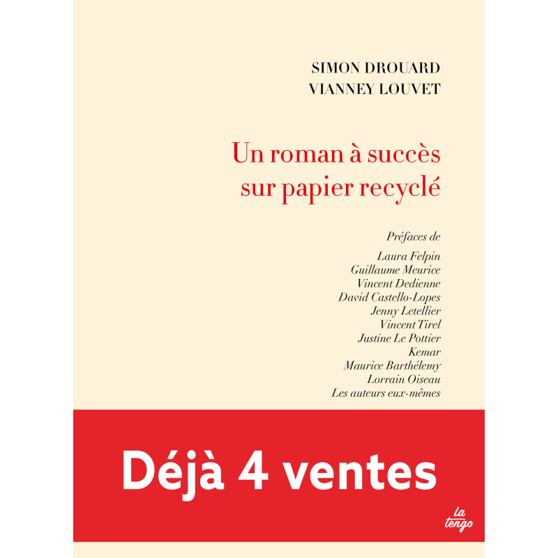 Un roman à succès sur papier recyclé